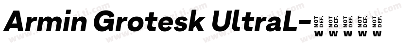 Armin Grotesk UltraL字体转换